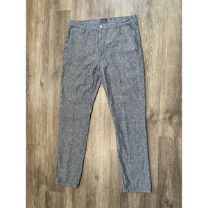 Levi's Mens 34x32 Blue Linen Blend Chinos Pants Trousers Casual Everyday